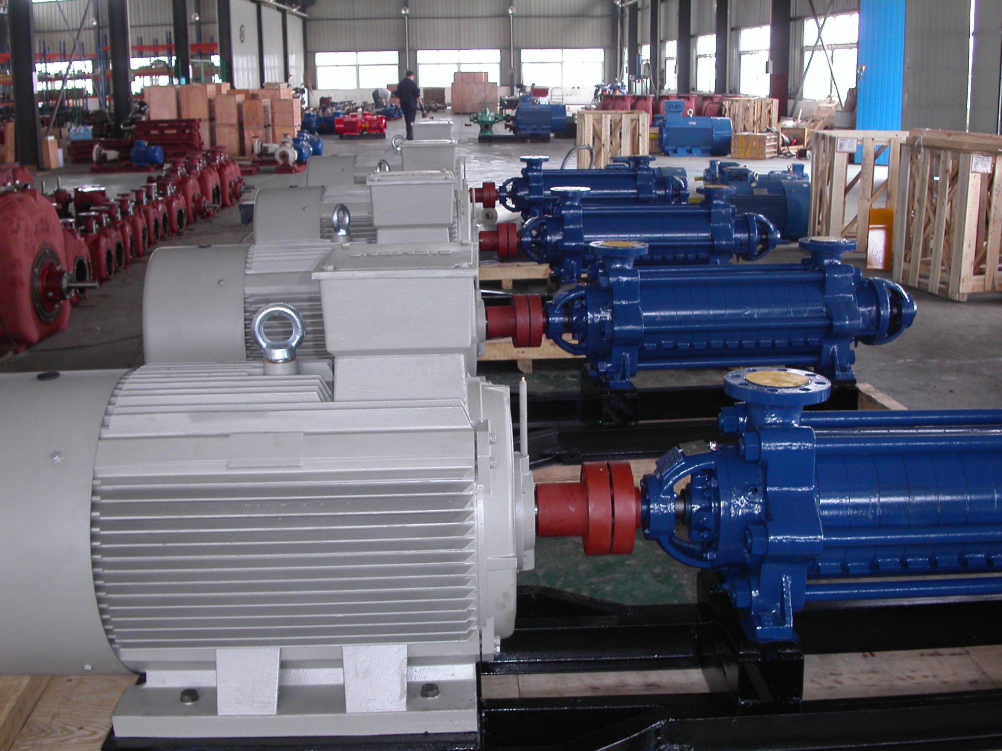 Image of pumps in a factory